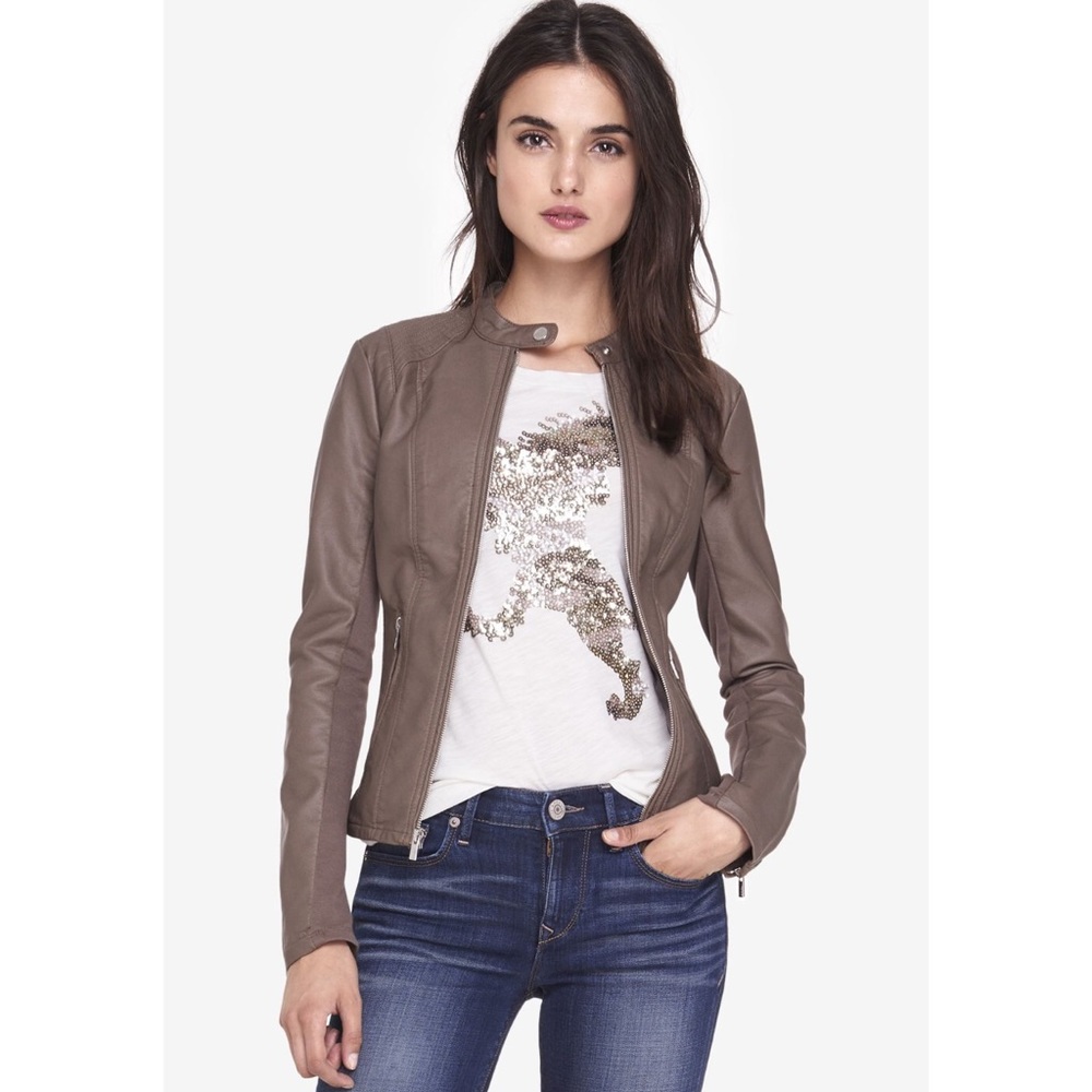 🔥 Express (Minus the Leather) Peplum Moto Jacket